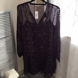 Loft: Floral Print Dress - XS